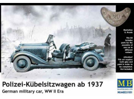 обзорное фото "Polizei-Kuebelsitzwagen ab 1937, German military car, WW II era"                            Cars 1/35