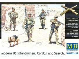 обзорное фото «Современные пехотинцы США. Оцепление и поиск» Фигуры 1/35