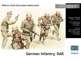 обзорное фото Німецький піхотний ДАК, Друга світова війна, Серія битв у пустелі Північної Африки Фігури 1/35