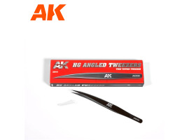 обзорное фото Angled tweezers with a fine tip Tweezers
