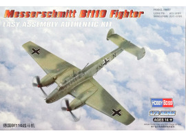 обзорное фото Buildable model of the German Messerschmitt Bf110 Fighter Aircraft 1/72