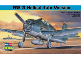 обзорное фото Збірна модель F6F-3 Hellcat Late Version Літаки 1/48