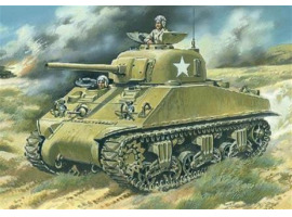 обзорное фото Medium tank M4(early) Sherman Бронетехніка 1/72