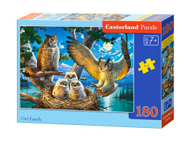 обзорное фото Puzzle OWL FAMILY 180 pieces 180 items