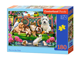 обзорное фото Puzzle PETS IN THE PARK 180 pieces 180 items