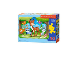 обзорное фото Puzzle "Bambi and his friends" 30 pieces 30 items