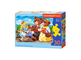 обзорное фото Puzzle "Goldilocks and three bears" 30 pieces 30 items