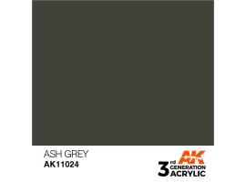 обзорное фото Акрилова фарба ASH GREY – STANDARD / ПОПІЛЬНИЙ СІРИЙ AK-interactive AK11024 Standart Color