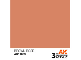 обзорное фото Акрилова фарба BROWN ROSE – STANDARD / КОРИЧНЕВА ТРОЯНДА AK-interactive AK11063 Standart Color