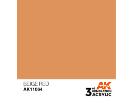 обзорное фото Акриловая краска BEIGE RED – STANDARD / БЕЖЕВЫЙ КРАСНЫЙ АК-интерактив AK11064 Standart Color