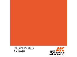 обзорное фото Акрилова фарба CADMIUM RED – STANDARD / КАДМІЄВИЙ ЧЕРВОНИЙ AK-interactive AK11085 Standart Color