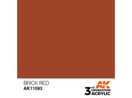 обзорное фото Акрилова фарба BRICK RED – STANDARD / ЦЕГЛА ЧЕРВОНА AK-interactive AK11093 Standart Color
