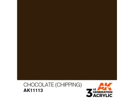 обзорное фото Акрилова фарба CHOCOLATE (CHIPPING) - STANDARD / ШОКОЛАДНИЙ  AK-interactive AK11113 Standart Color