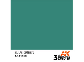обзорное фото Акрилова фарба BLUE-GREEN – STANDARD / СИНО-СІРИЙ AK-interactive AK11169 Standart Color