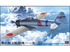 обзорное фото Збірна  модель MITSUBISHI A6M2a ZERO FIGHTER TYPE 11JT42 1:48	 Літаки 1/48