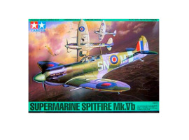 обзорное фото Збірна модель 1/48 Британський винищувач SUPERMARINE SPITFIRE MK.VB Tamiya61033 Літаки 1/48