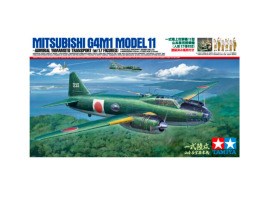 Сборная модель 1/48 Самолет  G4M1 YAMAMOTO W/17 FIGURES Тамия 61110