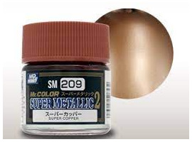 обзорное фото Mr. Color Super Metallic Colors II Super Copper / Фарба металік Супер мідь Металлики и металлайзеры