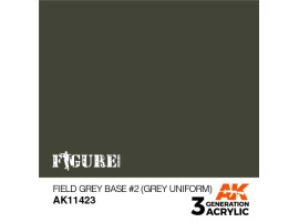 Acrylic paint GRAY BASE #2 GRAY UNIFORM – FIGURE AK-interactive AK11423