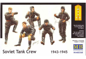 Soviet tank crew model figures