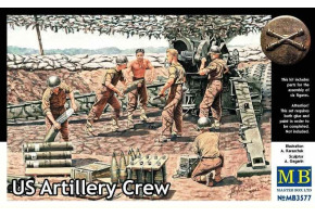 Us artillery crew model figures