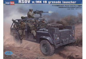 Buildable model US military vehicle RSOV w/MK 19 grenade launcher