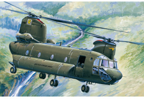 Scale model 1/48 helicopter CH-47A CHINOOK HobbyBoss 81772