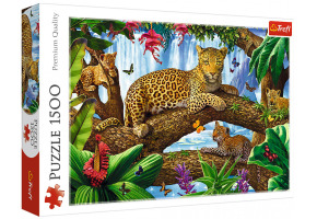 Puzzles Leopards on wood 1500pcs
