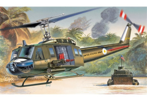 Сборная модель 1/72  вертолет UH - 1D SLICK Италери 1247