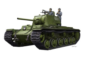 КВ-1 1942 г. Упрощенный танк с башней и экипажем