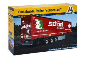 Scale model 1/24 tent trailer "Schoeni.ch" Italeri 3918