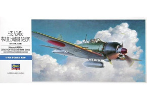 Збірна модель літака MITSUBISHI A6M5c ZERO FIGHTER (ZEKE) TYPE 52 HEI D23 1:72