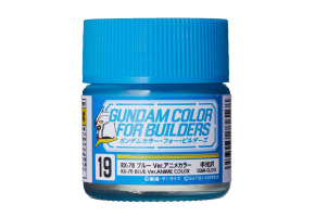 Акриловая краска на нитро основе Gundam Color (10ml) For Builders / RX-78 Голубой Mr.Color UG19