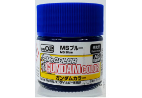 Акриловая краска на нитро основе Gundam Color (10ml) MS Blue / Голубой Mr.Color UG2