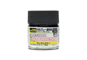 Акриловая краска на нитро основе Gundam Color (10ml) MS Grey / Серый Mr.Color UG5