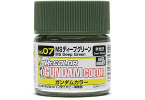 Акриловая краска на нитро основе Gundam Color (10ml) MS Deep Green / Глубокий Зеленый Mr.Color UG7