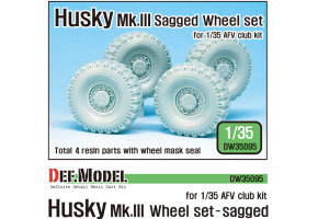 US Husky Mk.III Sagged wheel set (for AFV Club 1/35)