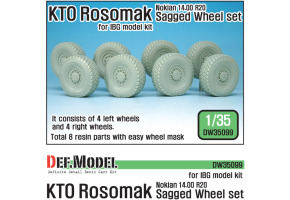 KTO ROSOMAK Nokian Sagged Wheel set ( for IBG model 1/35)