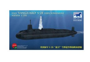 Scale model 1/350 British submarine Royal Navy SSBN HMS Vanguard S-28 Bronco NB5014