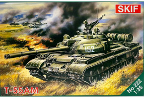 Assembly model 1/35 Tank T-55AM SKIF MK222
