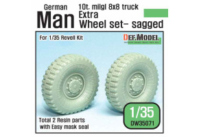 German Man milgl Truck Extra 2ea Sagged Wheel set 