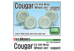  U.S. Cougar 4X4 Mrap Sagged Wheel set 