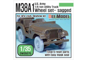 US M38A1 4X4 truck Sagged Wheel set 