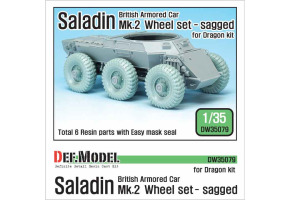 British Saladin MK.II Sagged Wheel set 