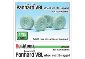 French Panhard VBL Sagged Wheel set (1)