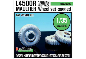  WW2 German L4500 R Maultier Wheel set 