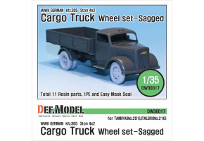  WW2 German 3t Cargo(Opel) Truck Wheel set 