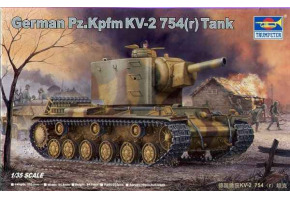 Сборная модель 1/35 Немецкий трофейный танк КВ-2 754(r) Трумпетер 00367
