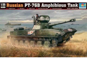 Сборная модель 1/35 танк Амфибия PT-76B Трумпетер 00381