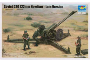 Сборная модель 1/35 Советская пушка D30 122mm Howitzer поздней модификации Трумпетер 02329
